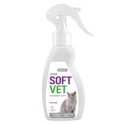 Спрей Provet SOFTVET привчання до туалету для котів 250 мл Спрей Provet SOFTVET привчання до туалету для котів 250 мл