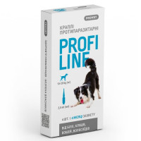 Краплі Provet Profiline для собак 10-20 кг, 4 піпетки по 2,0 мл (інсектоакарицид) Краплі Provet Profiline для собак 10-20 кг, 4 піпетки по 2,0 мл (інсектоакарицид)