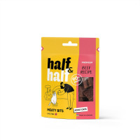 Ласощі для котів Half&Half у формі м'ясних шматочків з яловичиною, 50 г Ласощі для котів Half&Half у формі м'ясних шматочків з яловичиною, 50 г