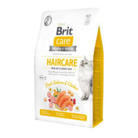 Сухий корм Brit Care Cat GF Haircare Healthy & Shiny Coat для котів, догляд за шкірою і шерстю, лосось та курка, 2 кг Сухий корм Brit Care Cat GF Haircare Healthy & Shiny Coat для котів, догляд за шкірою і шерстю, лосось та курка, 2 кг