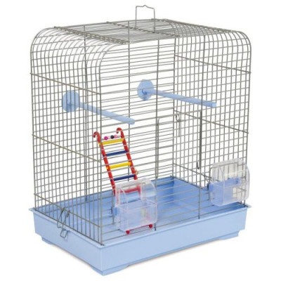 Клітка Природа «Белла» для дрібних декоративних птахів, 37x25x37 см (хромована) Клітка Природа «Белла» для дрібних декоративних птахів, 37x25x37 см (хромована)