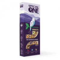 Пончики Speciаl One «Барбарис, волошка, кокос» для декоративних птахів, 60 г Пончики Speciаl One «Барбарис, волошка, кокос» для декоративних птахів, 60 г