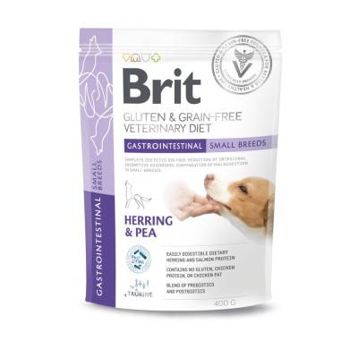 Корм сухий Brit VetDiet Dog Gastrointestinal Small Breeds для собак малих порід при проблемах з травленням з оселедцем 400 г Корм сухий Brit VetDiet Dog Gastrointestinal Small Breeds для собак малих порід при проблемах з травленням з оселедцем 400 г