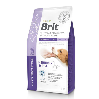Корм сухий Brit VetDiet Dog Gastrointestinal Small Breeds для собак малих порід при проблемах з травленням з оселедцем 2 кг Корм сухий Brit VetDiet Dog Gastrointestinal Small Breeds для собак малих порід при проблемах з травленням з оселедцем 2 кг