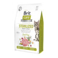 Сухий корм Brit Care Cat by Nutrition Sterilized Immunity Support для стерилізованих котів, зі свининою, 2 кг Сухий корм Brit Care Cat by Nutrition Sterilized Immunity Support для стерилізованих котів, зі свининою, 2 кг