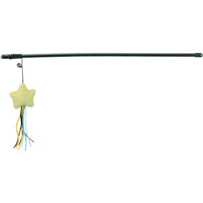 Іграшка Trixie Паличка з плюшевою зіркою і котячою м'ятою для котів 46 см Іграшка Trixie Паличка з плюшевою зіркою і котячою м'ятою для котів 46 см