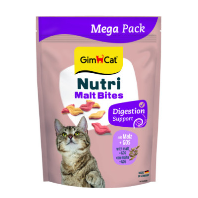 Вітаміни GimCat NUTRI MALT BITES для дорослих котів  для виведення грудок шерсті з мальтом 425г Вітаміни GimCat NUTRI MALT BITES для дорослих котів  для виведення грудок шерсті з мальтом 425г