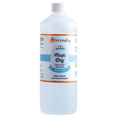 Спрей Dezynadog Magic Dry нейтралізує здатність волосся утримувати молекули води прискорює процес сушіння солодкий фрукто Спрей Dezynadog Magic Dry нейтралізує здатність волосся утримувати молекули води прискорює процес сушіння солодкий фрукто