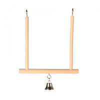 Іграшка Trixie Гойдалка з дзвіночком для птахів, 12x13 см (дерево) Іграшка Trixie Гойдалка з дзвіночком для птахів, 12x13 см (дерево)