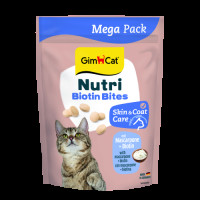 Вітаміни GimCat NUTRI BIOTIN BITES для котів  для покращення стану шкіри та шерсті з маскарпоне та біотином 425г Вітаміни GimCat NUTRI BIOTIN BITES для котів  для покращення стану шкіри та шерсті з маскарпоне та біотином 425г