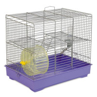 Клітка Природа «Міккі» для дрібних декоративних гризунів, з колесом 37x25x30 см (хром/фіолетова) Клітка Природа «Міккі» для дрібних декоративних гризунів, з колесом 37x25x30 см (хром/фіолетова)