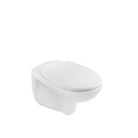 Унітаз підвісний безобідковий Kroner Oker WHI533536 RIMLESS з сидінням (KO533536WHIR) Унітаз підвісний безобідковий Kroner Oker WHI533536 RIMLESS з сидінням (KO533536WHIR)