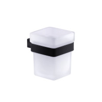 Склянка з тримачем для ванної кімнати Kroner KRP Edelstahl Kubus - SCH3906 Склянка з тримачем для ванної кімнати Kroner KRP Edelstahl Kubus - SCH3906