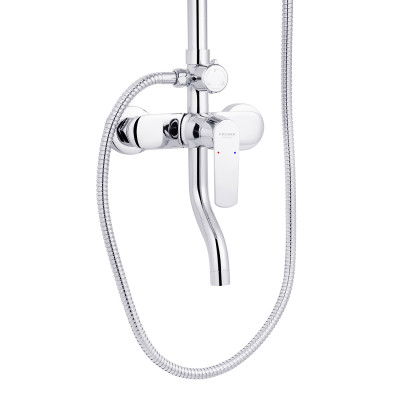 Набор 3 в 1 душова система Kroner Armada-C064K + змішувач Hagen-C010 + змішувач Bidet-C082