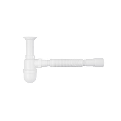 Сифон для раковини Agua TB01 1 1/2''х40/50 мм з литим випуском Сифон для раковини Agua TB01 1 1/2''х40/50 мм з литим випуском