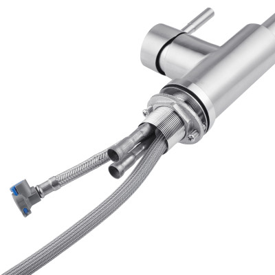 Змішувач для кухні з висувним виливом Kroner KRP Edelstahl Klassisch - ESG03915