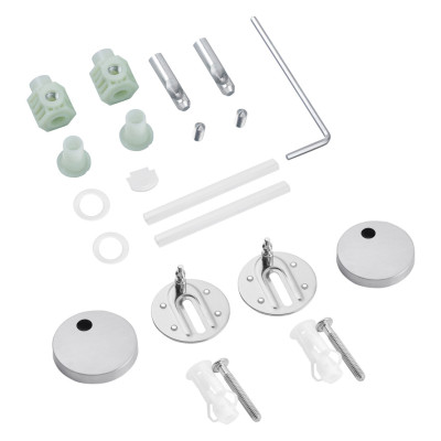 Комплект 4 в 1: Інсталяція Grohe Solido 2 в 1 38971000 + Панель змиву для унітаза Grohe Even Black 38966KV0 + Унітаз безободковий Kroner Harz WHI493736 RIMLESS з сидінням Slim Duroplast / Soft-close / Quick relase KH493736WHIR (38971966KV0KH49R)