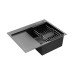Кухонна мийка Kroner KRP Schwarze - 6350RHM PVD (3.0/1.0 мм) Кухонна мийка Kroner KRP Schwarze - 6350RHM PVD (3.0/1.0 мм)