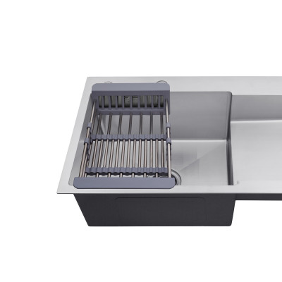 Кухонна мийка Kroner KRP Gebürstet - 7848LHM (3.0/1.0 мм) Кухонна мийка Kroner KRP Gebürstet - 7848LHM (3.0/1.0 мм)