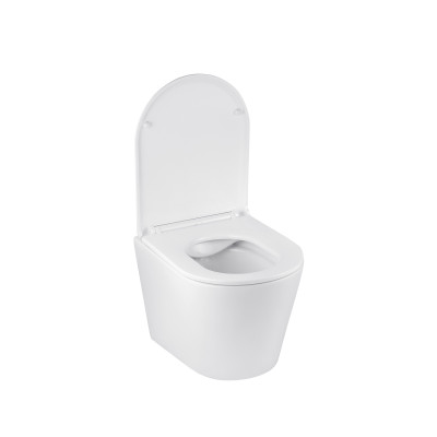 Комплект 4 в 1: Інсталяція Grohe Rapid SL 3 в 1 38772001 + Унітаз безобідковий Kroner Armada WHI513636 RIMLESS з сидінням Slim Duroplast / Soft-close / Quick relase (38772001KA513636)