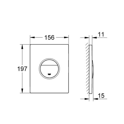 Панель змиву для унітаза Grohe Nova Cosmopolitan 38765000