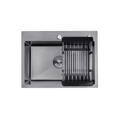 Кухонна мийка Kroner KRP Schwarze - 5843HM PVD (3.0/1.0 мм) Кухонна мийка Kroner KRP Schwarze - 5843HM PVD (3.0/1.0 мм)