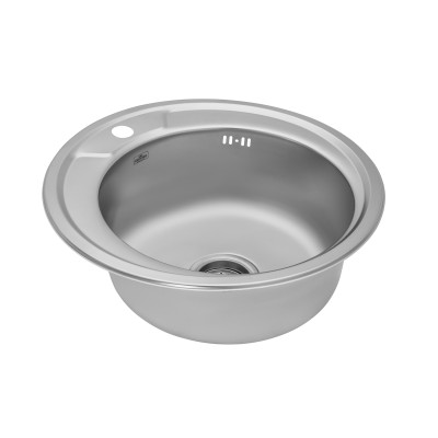 Кухонна мийка Kroner KRP Satin - 490 (0.8 мм)