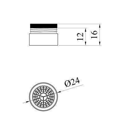 Аератор для змішувача Kroner KRP - SCH924 з зовнішньою різьбою Аератор для змішувача Kroner KRP - SCH924 з зовнішньою різьбою