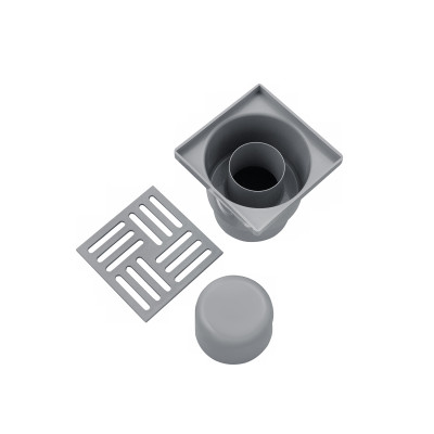 Трап ANIplast з вертикальним випуском 50 мм, з решіткою 10х10 см TA5204EU