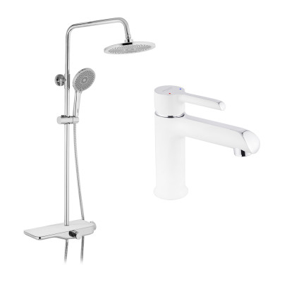 Набор 2 в 1 душова система Kroner Armada-W065 + змішувач Essen-W010 Набор 2 в 1 душова система Kroner Armada-W065 + змішувач Essen-W010