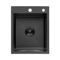 Кухонна мийка Kroner KRP PVD Schwarze - 4050HM (3,0/1,0 мм) Кухонна мийка Kroner KRP PVD Schwarze - 4050HM (3,0/1,0 мм)