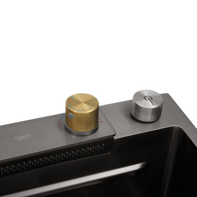 Кухонна мийка Kroner KRP Schwarze - SET7545HM PVD (3.0/0.8 мм) Кухонна мийка Kroner KRP Schwarze - SET7545HM PVD (3.0/0.8 мм)