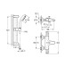 Змішувач для ванни Grohe Grohtherm 800 34567000 з душовим гарнітуром 27948001 (34567001)