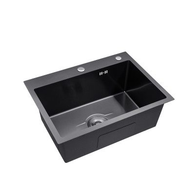 Кухонна мийка Kroner KRP Derby - 6050HM PVD (2,5/0,5 мм) Кухонна мийка Kroner KRP Derby - 6050HM PVD (2,5/0,5 мм)