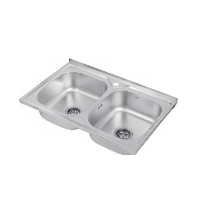 Кухонна мийка накладна Kroner KRP Satin - 5080Z (0.8 мм) Кухонна мийка накладна Kroner KRP Satin - 5080Z (0.8 мм)