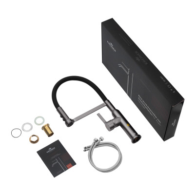 Змішувач для кухні Kroner KRP Ersel - GRP03112BLK