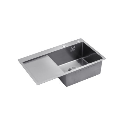 Кухонна мийка Kroner KRP Schwarze - 7849RHM PVD (3.0/1.0 мм) Кухонна мийка Kroner KRP Schwarze - 7849RHM PVD (3.0/1.0 мм)