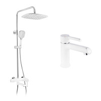 Набор 2 в 1 душова система Kroner Essen-W063 + змішувач Essen-W010 Набор 2 в 1 душова система Kroner Essen-W063 + змішувач Essen-W010