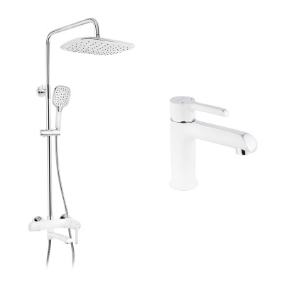 Набор 2 в 1 душова система Kroner Essen-W063 + змішувач Essen-W010 Набор 2 в 1 душова система Kroner Essen-W063 + змішувач Essen-W010