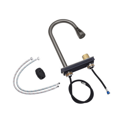 Кухонна мийка Kroner KRP Schwarze - SET7545HM PVD (3.0/0.8 мм) Кухонна мийка Kroner KRP Schwarze - SET7545HM PVD (3.0/0.8 мм)