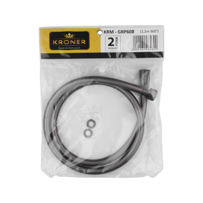 Шланг для душу Kroner KRM - GRP608 Anti-Twist 120 см Шланг для душу Kroner KRM - GRP608 Anti-Twist 120 см