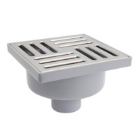 Трап ANIplast з вертикальним випуском 50 мм, з нержавіючою решіткою 15х15 см TA5212EU Трап ANIplast з вертикальним випуском 50 мм, з нержавіючою решіткою 15х15 см TA5212EU