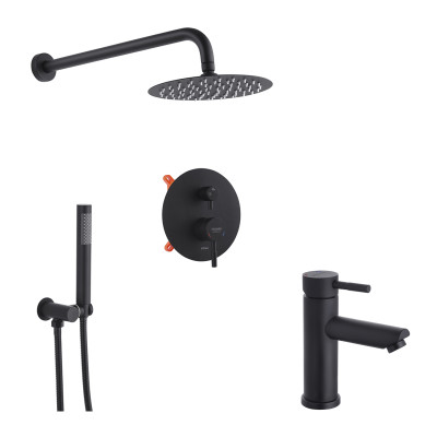 Набор 2 в 1 душова система Kroner Edelstahl Klassisch-SCH082 + змішувач Edelstahl Klassisch-SCH010 Набор 2 в 1 душова система Kroner Edelstahl Klassisch-SCH082 + змішувач Edelstahl Klassisch-SCH010