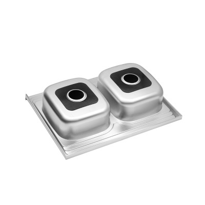 Кухонна мийка накладна Kroner KRP Satin - 6080Z (0.8 мм) Кухонна мийка накладна Kroner KRP Satin - 6080Z (0.8 мм)