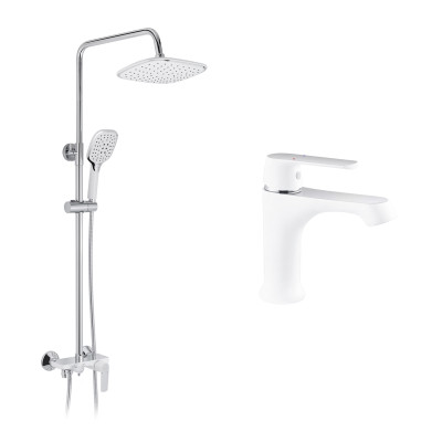 Набор 2 в 1 душова система Kroner Armada-W063 + змішувач Armada-W010 Набор 2 в 1 душова система Kroner Armada-W063 + змішувач Armada-W010