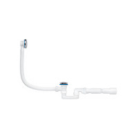 Сифон для ванної ANIplast з засувкою, тарілка зовні 375х40x40/50 EC055GSEU