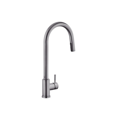 Змішувач для кухні з висувним виливом Kroner KRP Edelstahl Klassisch - PVD03915