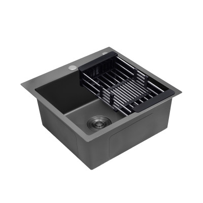 Кухонна мийка Kroner KRP Schwarze - 5050HM PVD (3.0/1.0 мм) Кухонна мийка Kroner KRP Schwarze - 5050HM PVD (3.0/1.0 мм)