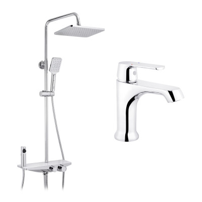 Набор 2 в 1 душова система Kroner Armada-W066 + змішувач Armada-C010 Набор 2 в 1 душова система Kroner Armada-W066 + змішувач Armada-C010