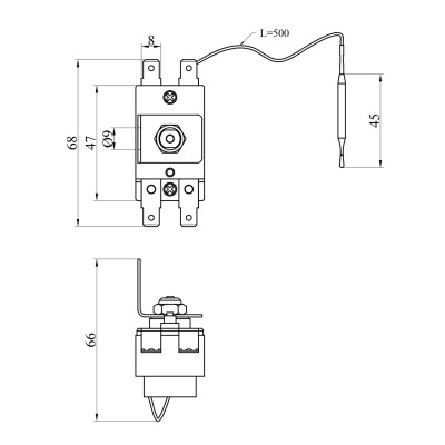 Термореле для водонагрівача Kroner 0108 Термореле для водонагрівача Kroner 0108